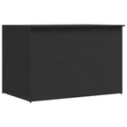 Light grey synthetic rattan garden storage box 150x100x100cm