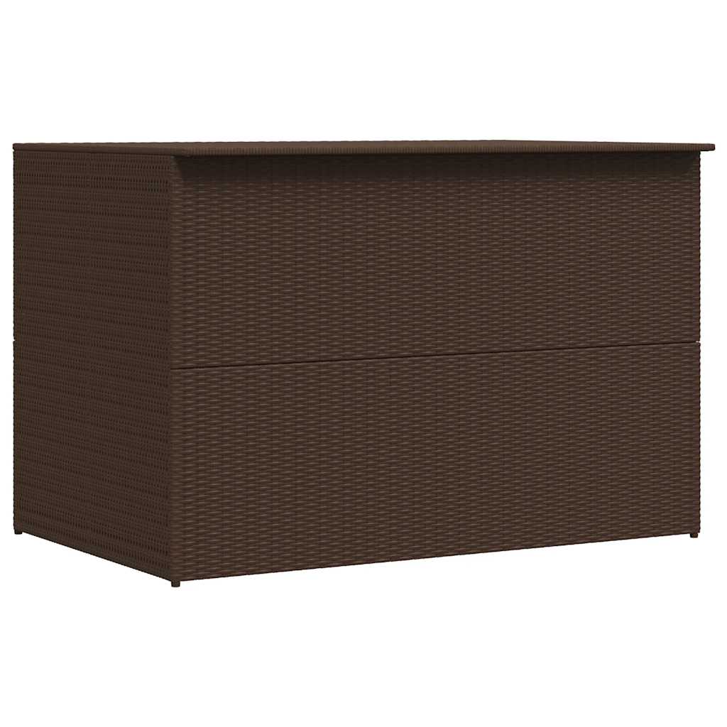 Light grey synthetic rattan garden storage box 150x100x100cm