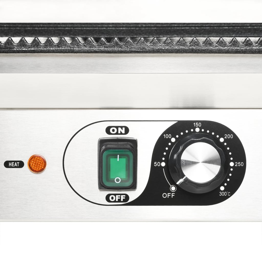 Grill parrilla estriada 2200 W 43x30,5x20 cm