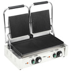 Grill parrilla estriada doble 3600 W 57x30,5x20 cm
