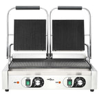 Grill parrilla estriada doble 3600 W 57x30,5x20 cm