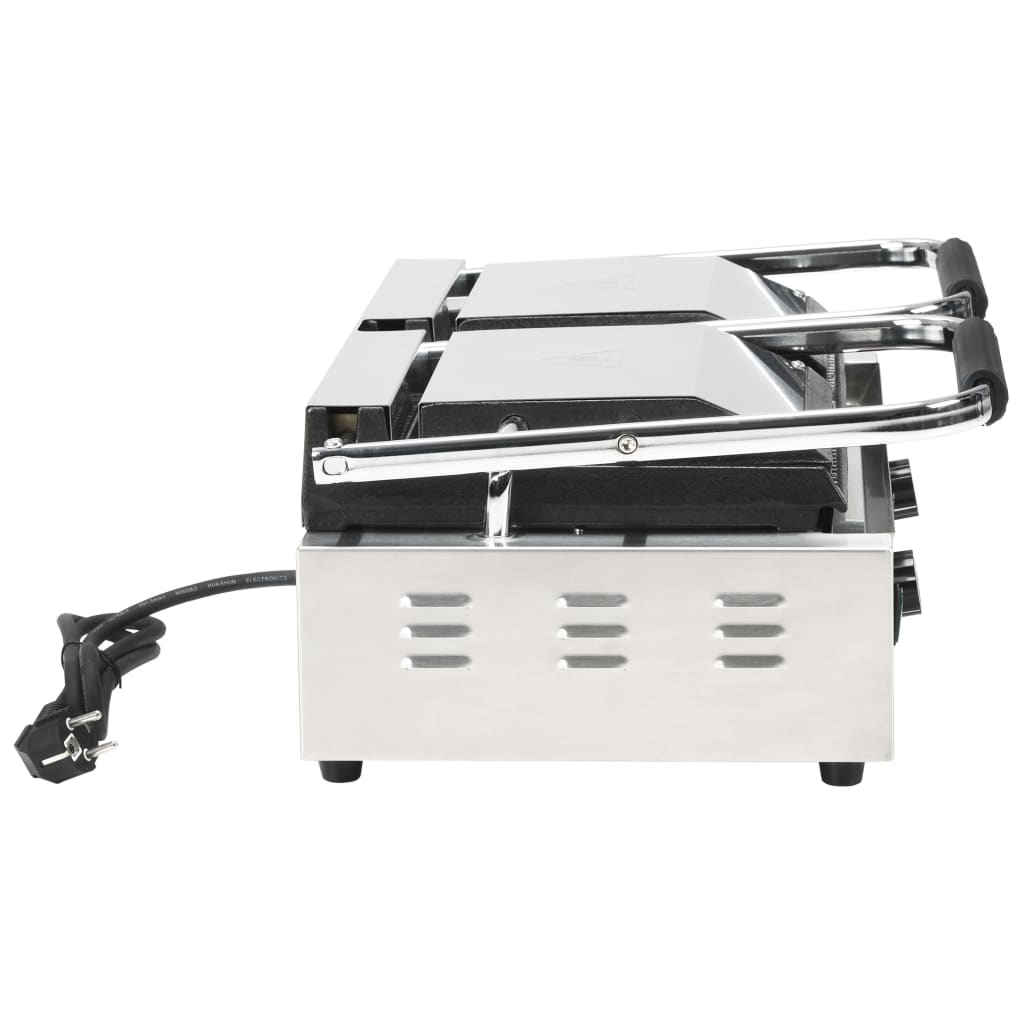 Grill parrilla estriada doble 3600 W 57x30,5x20 cm