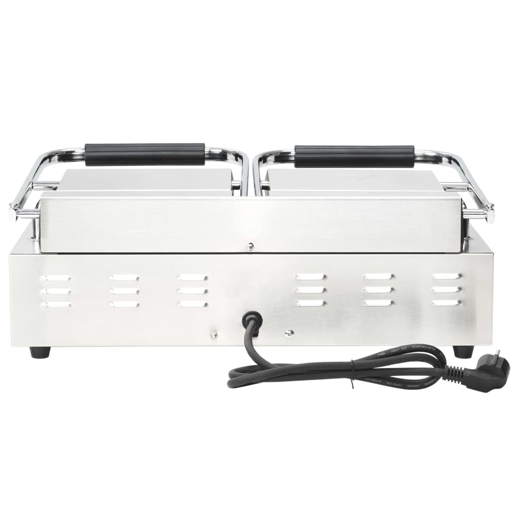 Grill parrilla estriada doble 3600 W 57x30,5x20 cm