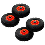 Ruedas de carretilla 4 uds PU macizo 3.00-4 (245x82)