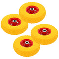 Ruedas de carretilla 4 uds PU macizo 3.00-4 (245x82)