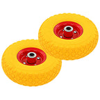 Ruedas de carretilla 4 uds PU macizo 3.00-4 (245x82)