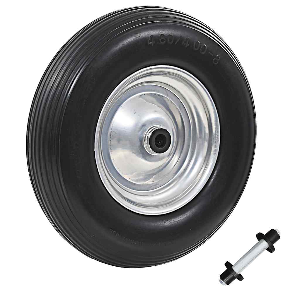 Rueda de carretilla con eje macizo PU 4.00-8 390 mm