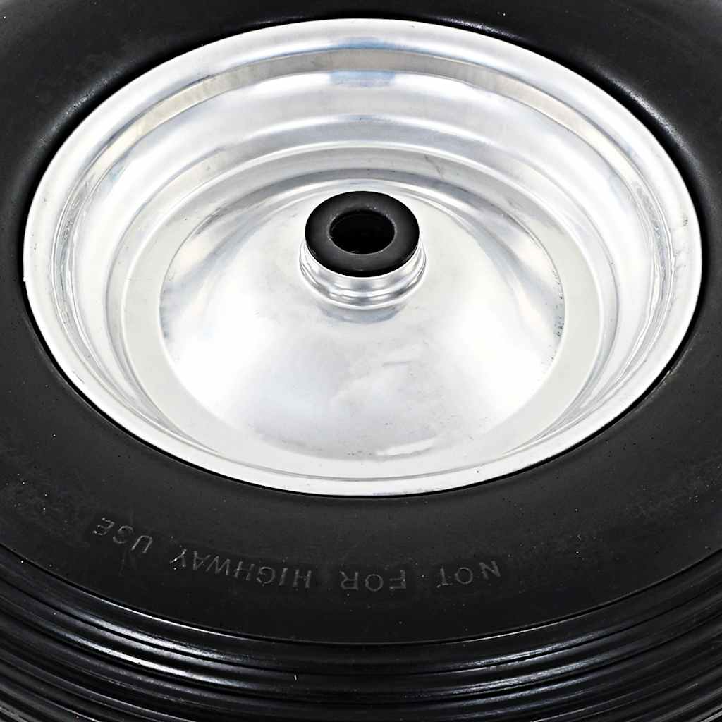 Rueda de carretilla con eje macizo PU 4.00-8 390 mm