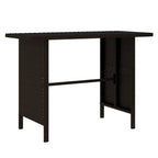 Set de muebles de jardín 4 piezas ratán sintético marrón
