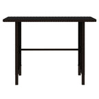 Set de muebles de jardín 4 piezas ratán sintético marrón