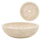 Lavabo 40x12 cm mármol color crema