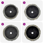 Lavabo 40x12 cm de mármol negro