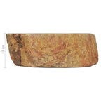 Lavabo de piedra fósil color crema 45x35x15 cm