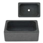 Black river stone sink 45x30x15 cm