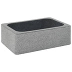 Lavabo 45x30x15 cm de piedra de río negro