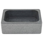 Lavabo 45x30x15 cm de piedra de río negro