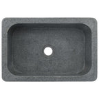 Lavabo 45x30x15 cm de piedra de río negro
