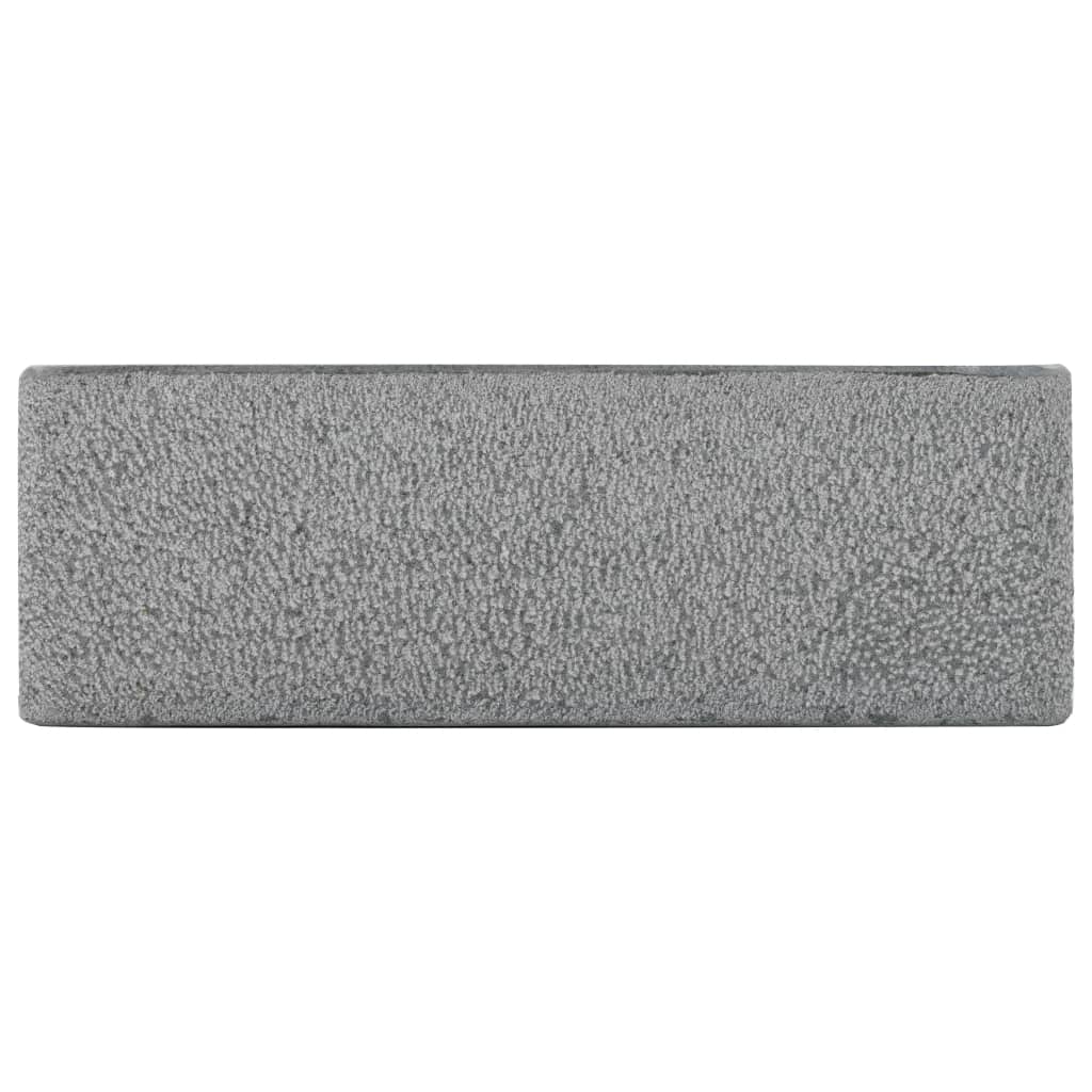 Lavabo 45x30x15 cm de piedra de río negro