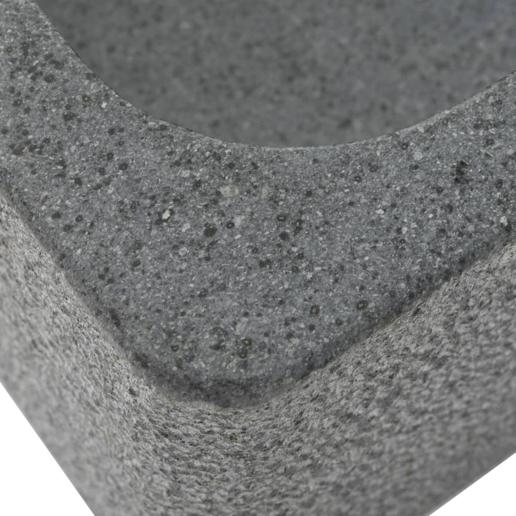 Lavabo 45x30x15 cm de piedra de río negro