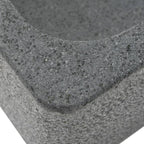 Lavabo 45x30x15 cm de piedra de río negro