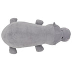 Hipopótamo de peluche gris