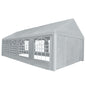 Party tent PE grey 4x8 m