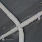 Carpa para fiestas PE gris 4x8 m