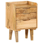 Mesita de noche de madera maciza de mango 40x30x59,5 cm