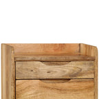 Mesita de noche de madera maciza de mango 40x30x59,5 cm