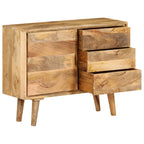 Aparador de madera maciza de mango 90x30x69 cm