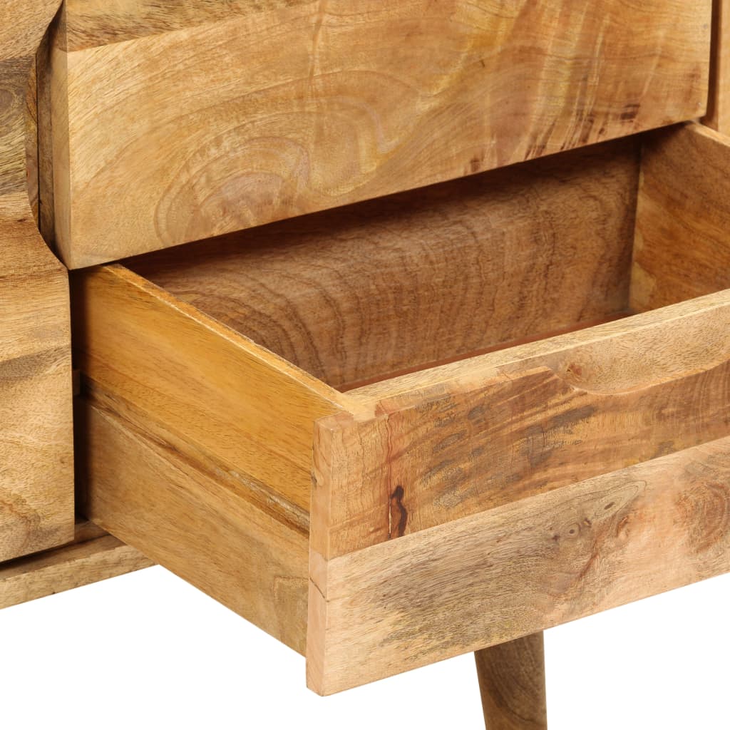 Aparador de madera maciza de mango 90x30x69 cm