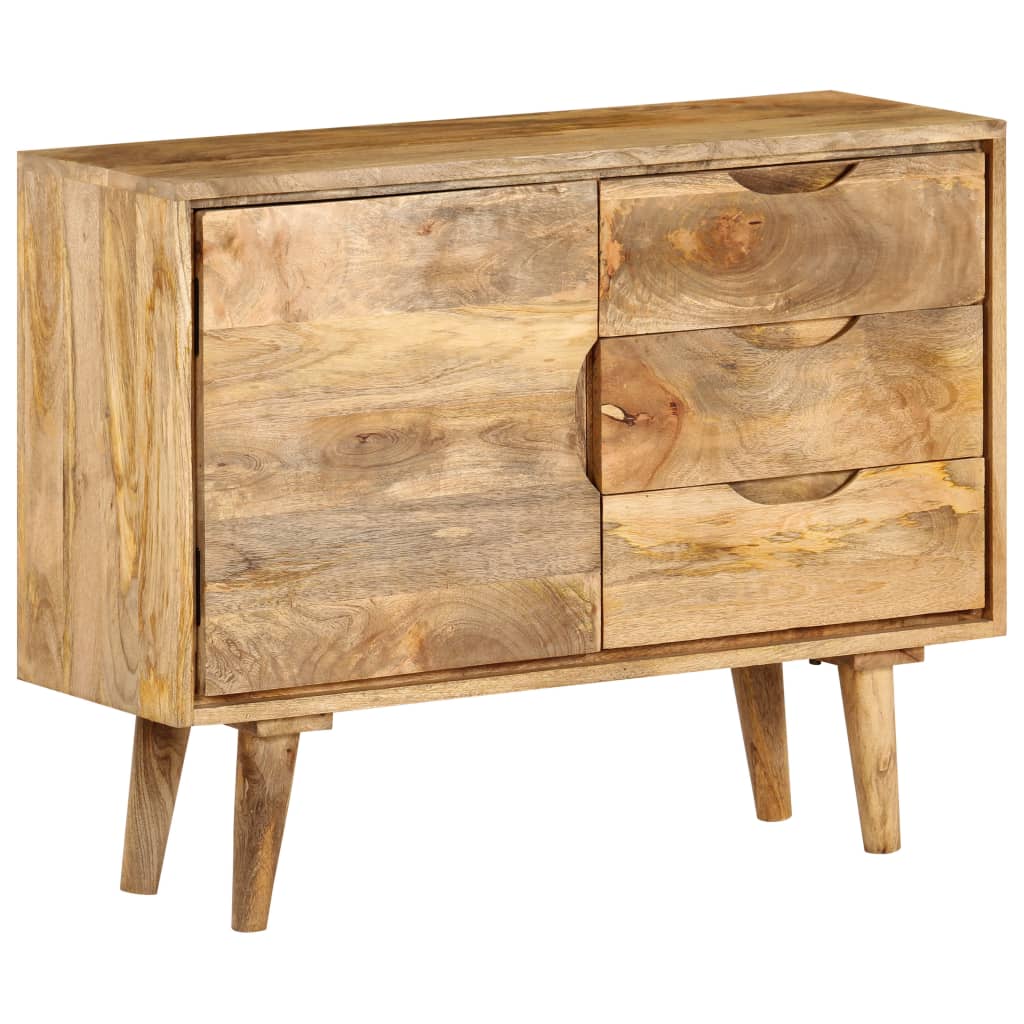 Aparador de madera maciza de mango 90x30x69 cm