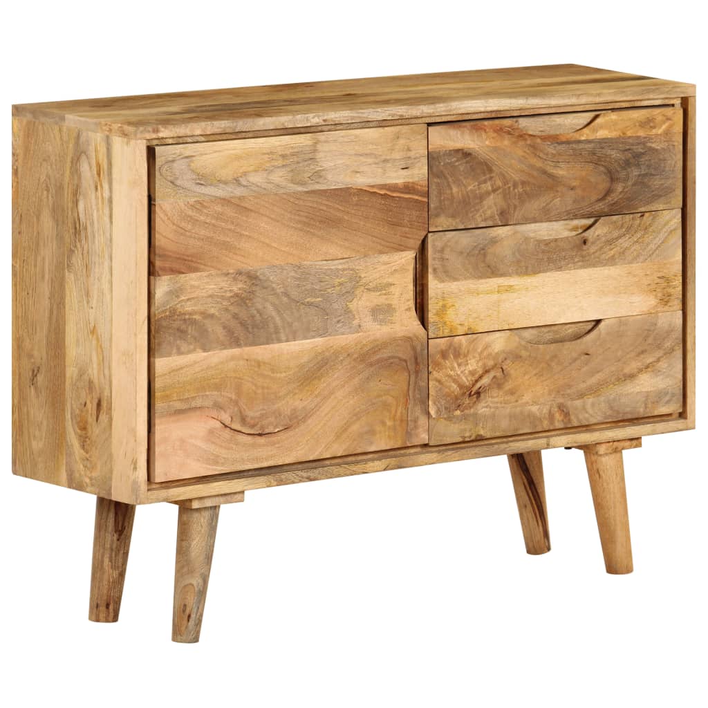 Aparador de madera maciza de mango 90x30x69 cm