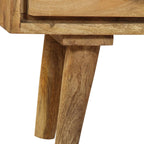 Aparador de madera maciza de mango 90x30x69 cm