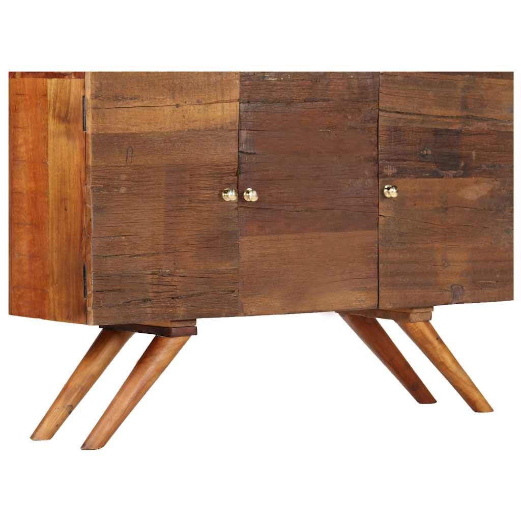 Aparador de madera maciza reciclada marrón 110x30x75 cm