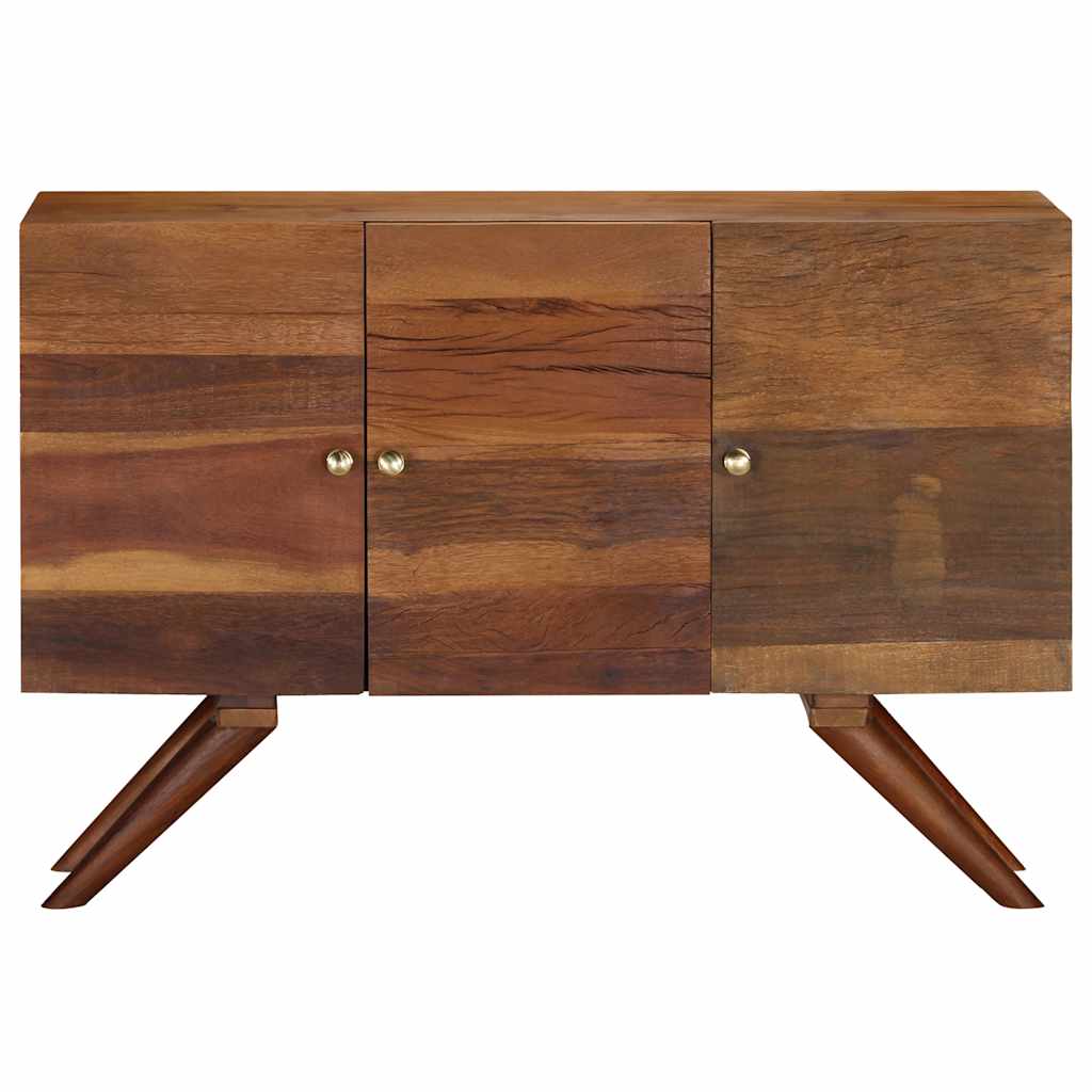 Aparador de madera maciza reciclada marrón 110x30x75 cm