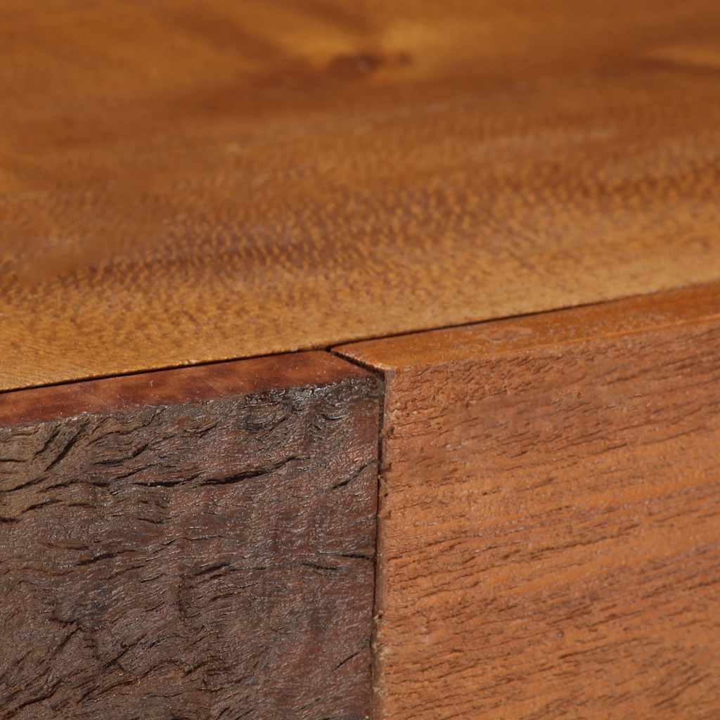 Aparador de madera maciza reciclada marrón 110x30x75 cm