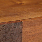 Aparador de madera maciza reciclada marrón 110x30x75 cm