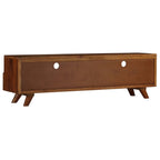 Mueble para TV de madera maciza reciclada 140x30x40 cm