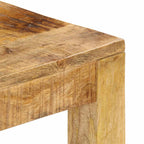 Mesa de centro de madera maciza de mango 80x80x40 cm
