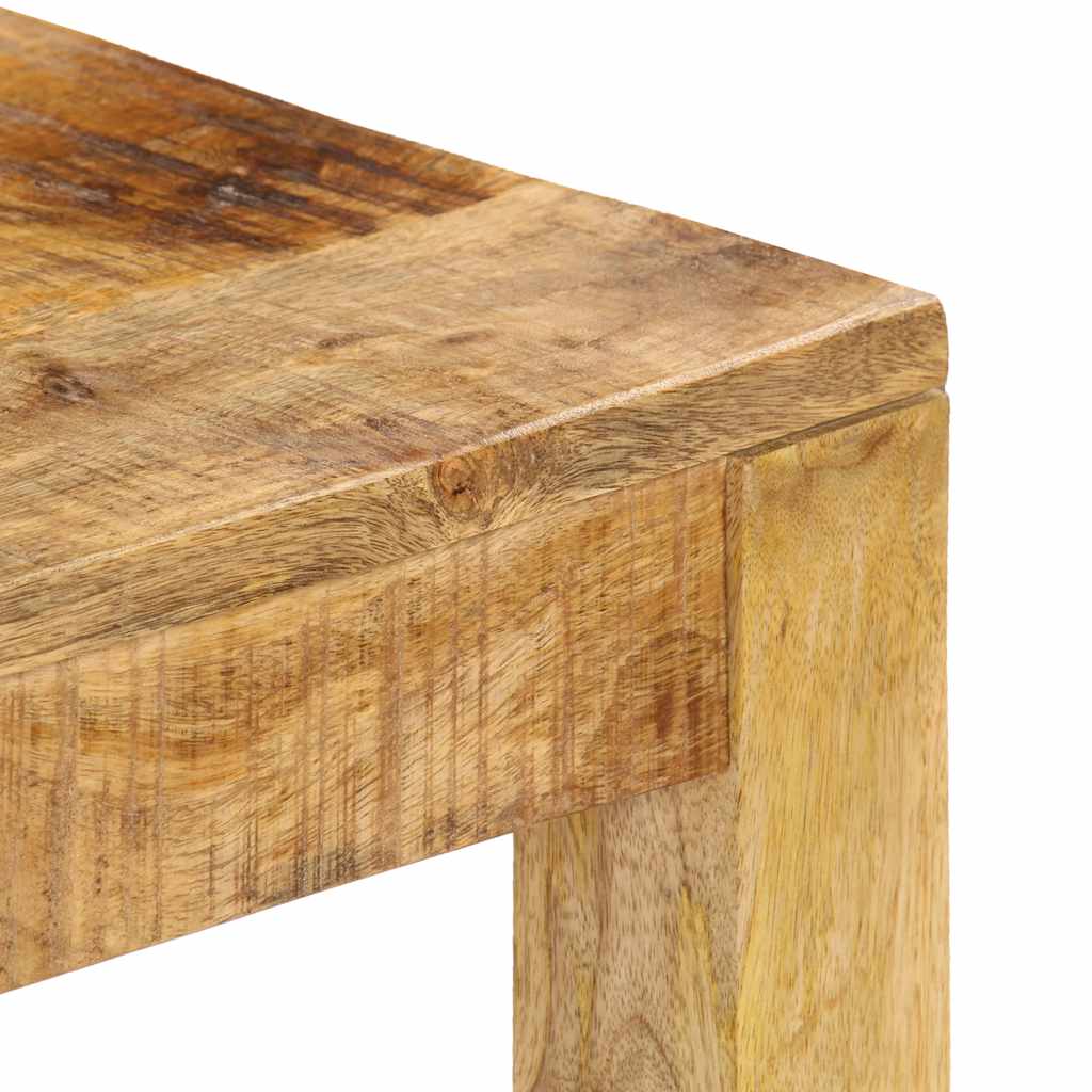 Mesa de centro de madera maciza de mango 80x80x40 cm