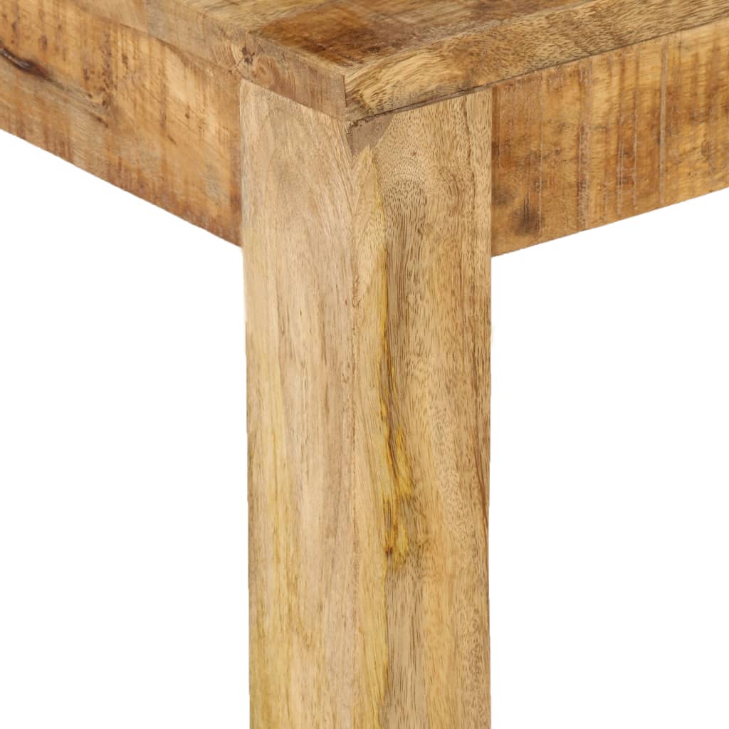 Mesa de centro de madera maciza de mango 80x80x40 cm