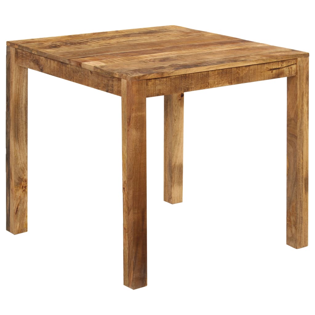 Mesa de comedor de madera maciza de mango 82x80x76 cm