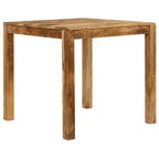 Mesa de comedor de madera maciza de mango 82x80x76 cm