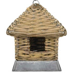 Casas para pájaros 3 unidades mimbre