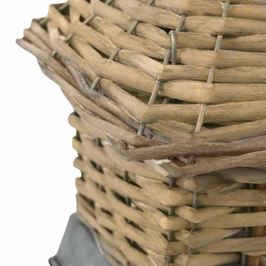 Casas para pájaros 3 unidades mimbre