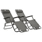 Folding sun loungers 2 units blue textilene