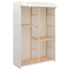 Armario de ropa de 3 niveles 110x40x170 cm