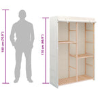 Armario de ropa de 3 niveles 110x40x170 cm