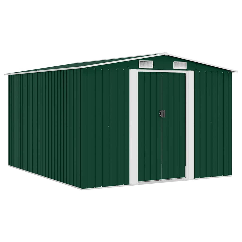 Anthracite metal garden shed 257x298x178 cm